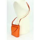 BELLI kleine Leder Umhängetasche Schultertasche orange