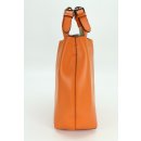 BELLI Designer Ledertasche Henkeltasche orange