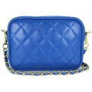 BELLI kleine Echt Nappa Leder Abendtasche gesteppt in...