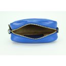 BELLI kleine Echt Nappa Leder Abendtasche gesteppt in royal blau