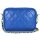 BELLI kleine Echt Nappa Leder Abendtasche gesteppt in royal blau