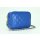 BELLI kleine Echt Nappa Leder Abendtasche gesteppt in royal blau