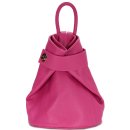 BELLI "City Backpack II" mittelgroßer Damen Leder Rucksack in pink