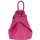 BELLI "City Backpack II" mittelgroßer Damen Leder Rucksack in pink