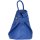 BELLI "City Backpack II" mittelgroßer Damen Leder Rucksack in royal blau