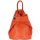 BELLI "City Backpack II" mittelgroßer Damen Leder Rucksack in orange