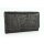 Hill Burry Vintage Leder Damen Geldbörse Portemonnaie schwarz gemustert