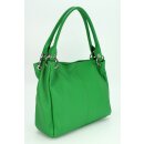 BELLI Leder Schultertasche Shopper "Lilly" sommergrün