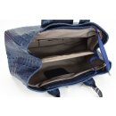 BELLI Ledertasche dunkelblau kroko