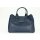 BELLI Ledertasche dunkelblau kroko