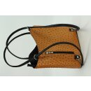 BELLI "Backpack" Ledertasche Rucksack cognac schwarz strauss