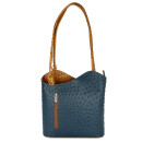 BELLI "Backpack" Ledertasche Rucksack blau...