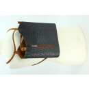 BELLI "Backpack" Ledertasche Rucksack grau cognac strauss