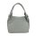 BELLI Leder Schultertasche Shopper "Lilly" hellgrau