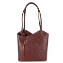 BELLI "Backpack" Ledertasche Rucksack bordeaux...