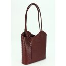 BELLI "Backpack" Ledertasche Rucksack bordeaux...