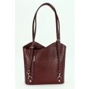 BELLI "Backpack" Ledertasche Rucksack bordeaux strauss