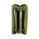BELLI Vintage Leder Damen Geldbörse "Liane Secret" olive grün
