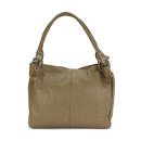 BELLI Leder Schultertasche Shopper "Lilly" schlamm