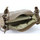 BELLI Leder Schultertasche Shopper "Lilly" schlamm