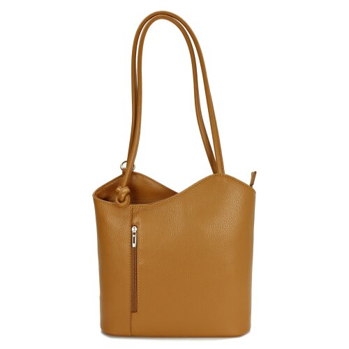 BELLI "Backpack" Ledertasche Rucksack cognac