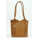 BELLI "Backpack" Ledertasche Rucksack cognac