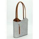 BELLI "Backpack" Ledertasche Rucksack hellgrau...