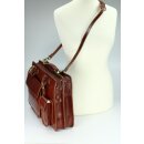 BELLI Design Bag "Verona" Leder Businesstasche maronenbraun