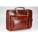 BELLI Design Bag "Verona" Leder Businesstasche maronenbraun