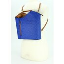 BELLI "Backpack" Ledertasche Rucksack royalblau cognac