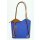 BELLI "Backpack" Ledertasche Rucksack royalblau cognac