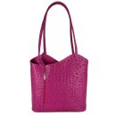 BELLI "Backpack" Ledertasche Rucksack pink strauss