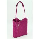 BELLI "Backpack" Ledertasche Rucksack pink strauss