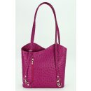 BELLI "Backpack" Ledertasche Rucksack pink strauss