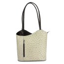 BELLI "Backpack" Ledertasche Rucksack taupe...
