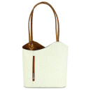 BELLI "Backpack" Ledertasche Rucksack creme...
